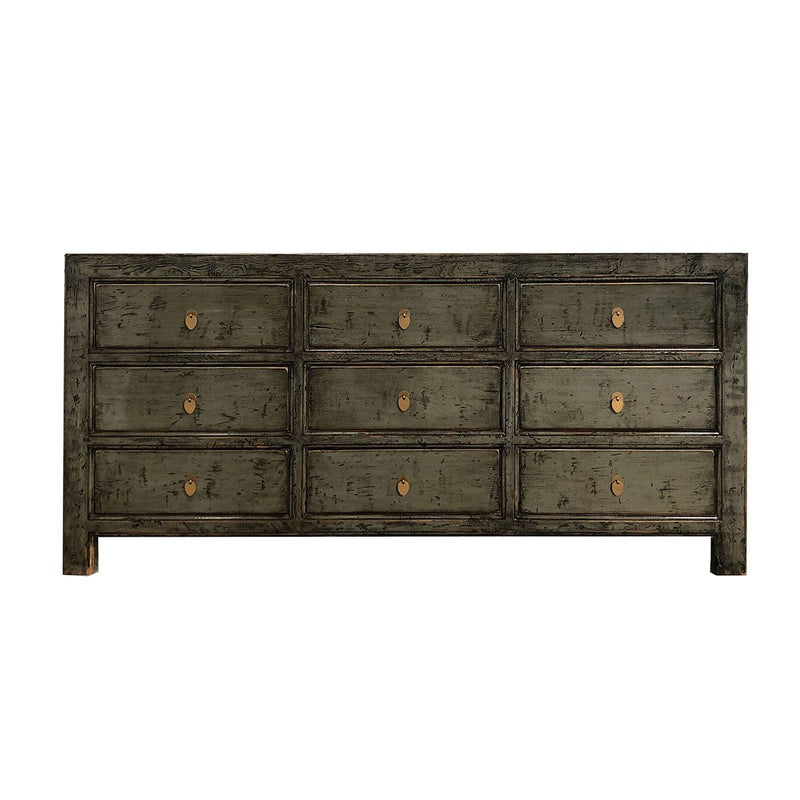 GABINETE GRIS DE NUEVE GAVETAS NO.24
