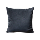 **CUSHION (PLAIN SOLID COTTON VELVET IN BLUE COL OF URB-38) WITH FILLER +VACUUM - BACK PLAIN NATURAL
