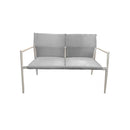SOFA DE EXTERIOR DE DOS ASIENTOS EN TELA SLING GRIS