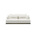 SOFA ESTACIONARIO EASYTIME DE TRES ASIENTOS EN TELA BLANCA