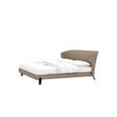 CAMA KING EMBRACE TAPIZADA EN PU GRIS