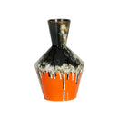 ***VASE WHITE BLACK ORANGE