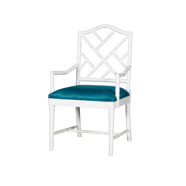 WHITE DINING ARMCHAIR