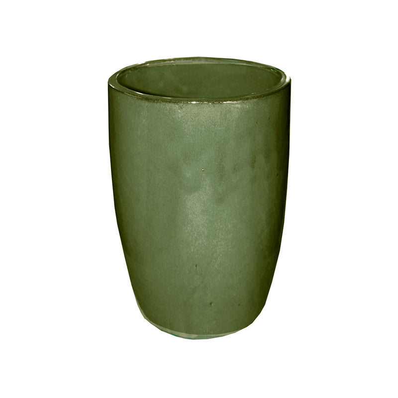 MACETERO DE CERAMICA VERDE