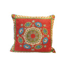 ***HAND EMBROIDERED WOOLEN CUSHION MULTI  20X20
