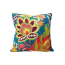 ***HAND EMBROIDERED WOOLEN CUSHION MULTI  20X20