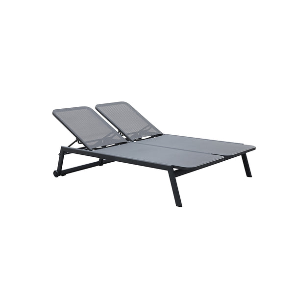 CHAISE LOUNGE DOBLE MUSES GRIS