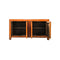 GABINETE EN ACABADO DE MADERA NARANJA