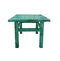 MESA LATERAL ACABADO DE MADERA VERDE