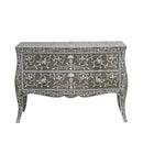 GAVETERO ORIENTAL DE 2 GAVETAS GRIS