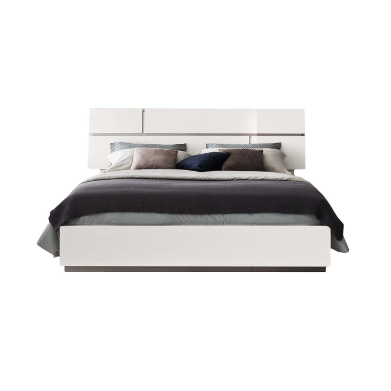 CAMA KING ARTEMIDE ACABADO BLANCO BRILLANTE