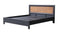 CAMA KING EN MADERA NEGRA