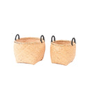 CANASTAS TALOA EN CASCARA DE RATAN  NATURAL SET DE 2